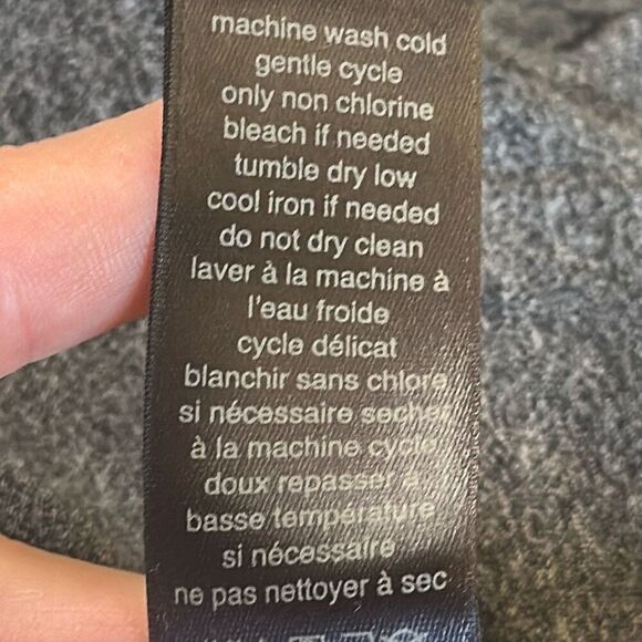 John Varvatos USA Heather  Gray  Long Sleeve Tshirt Hoodie size XL - Picture 6 of 6